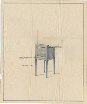 A Drawing of the 1938 Rosen January Theremin